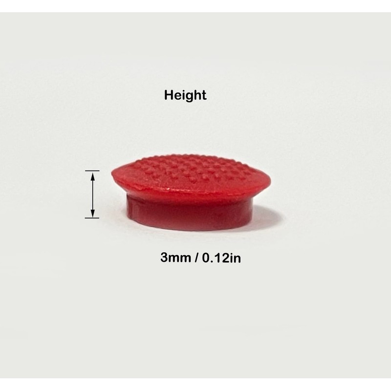 Fleshy Leaf 3PCS Red Trackpoint Cap 3.0mm for Lenovo Thinkpad