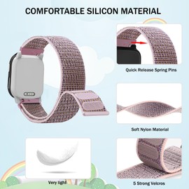 VELULYX Kids Nylon Band for Xplora X6, XPLORA Kids Smartwatch Girls Boys Replacement Straps for Xplora X6 Play