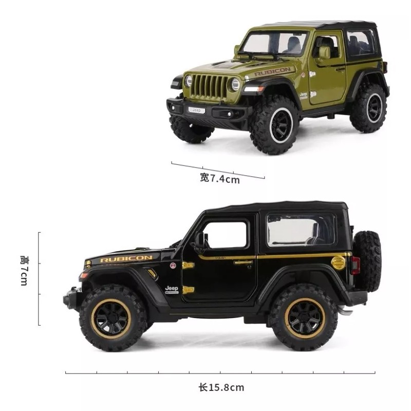 Jeep Rubicon A Escala Con Luces 1:32 Edición 1941 Wrangler