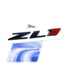 Yoaoo 2X Genuine Gm Camaro Zl1 Emblem Badge Letter Rear Side Zl1 Door OEM Matte Black Red
