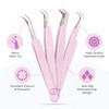 M LASH Eyelash Extension Tweezers (Set of 4) - Professional
