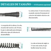Destapador de Drenaje con Resorte y Adaptador de Taladro, 3
