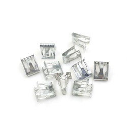 REPAIROCK Car Dashboard Retainer Instrument Panel Metal Clip 13.5 x 15mm 10pcs Durable Material Auto Replacement Parts