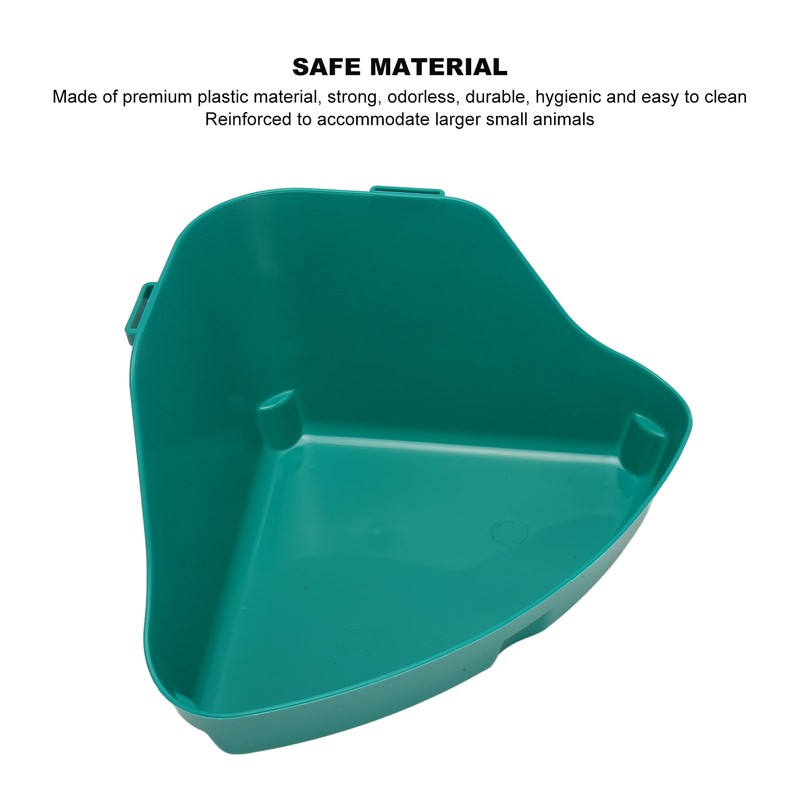 Small Animal Litter Box Fanshaped Rabbit Corner Toilet Box Potty
