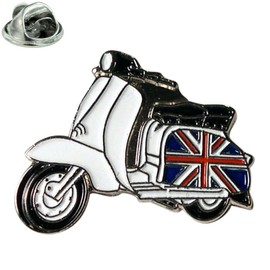 GBJUK Enamel Union Jack Mod Vespa Lambretta Scooter Pin Lapel Badge with Butterfly Clasp Back