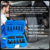 JEUCLEL 14Pcs Impact Grade Allen Bit Socket Set, Metric Hex