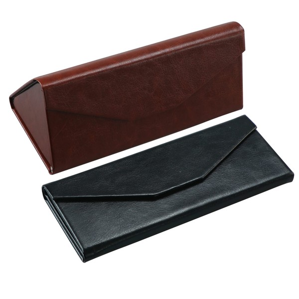 LifeArt 2 Pack Eyeglasses Case - Foldable Holder Well Protected