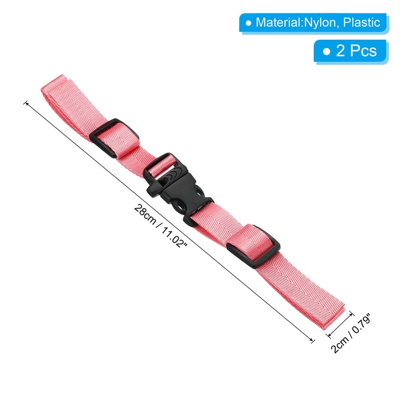 PATIKIL Backpack Belt Strap, 2 Pack Nylon Webbing Adjustable Replacement
