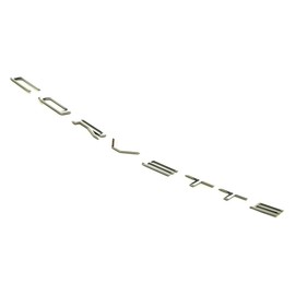 1x Rear Bumper Letters Emblem Car Badge Nameplate Logo Replacement for 2020+ Corvette C8 (Chrome)