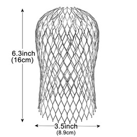 Laicky 10 Pack Gutter Downspout Guards 3.5 Inch Adjustable Aluminium Filter Strainer, Expandable Gutter Strainer for Preventing Blockage Leaves Debris Drain Net Cover Gardening Tools