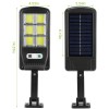 IP65 Waterproof 100LED Solar Powered Wall Lamp Outdoor Motion Sensor