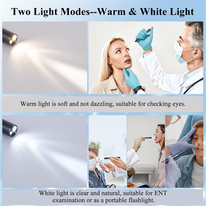 CAVN Rechargeable Pen Light with Pupil Gauge LED Penlights for