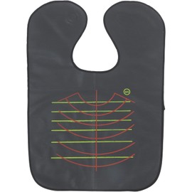 Capa de Peluquería Negra de Goma para Salón Profesional Ligera, Flexible, Cierre Ajustable en Cuello, Reutilizable para Adultos
