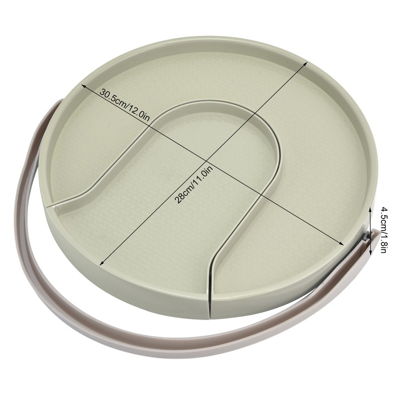 Kitchen Storage Turntable Non Skid Kitchen Spice Beverage Pull Out