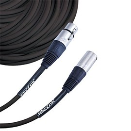 ploYnk Premium Male to Female 3 pin XLR Mic Cable Microphone Audio Cord - 150 FT Long: Black