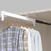 Extendable Clothes Rail for Pull-Out Hangers Adjustable Wardrobe Clothes Rail