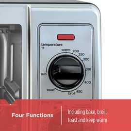 BLACK+DECKER TO1705SB Toaster Oven, Black