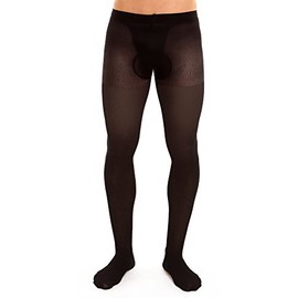 GLAMORY Support 40 collant di sostegno da uomo Nero L