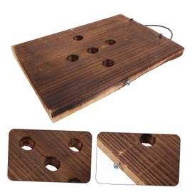 SUPVOX Hanging Wooden Plaque for Plant Display Rustic Decor Sign for and Climbing Plants Space-Saving Fern Mounting Board Solid Wood for Home and Cafe Decor