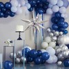 Unique Industries Jumbo Foil 12 Point Silver Star Balloons