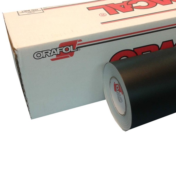 24" x 10 Ft Roll of Oracal Vinyl for Craft Cutters and Vinyl Sign Cutters (Black Matte, 50 Feet)