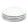 Lashuma Set of 4 Small Dinner Plates Green Olive Ceramic