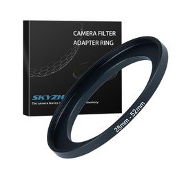 28mm to 52mm Step up Ring Filter Adapter Metal Ring Step up Rings Adapter Filter Compatible with All 52mm UV,CPL,ND,Lens Hood,Threaded Lens ect (28mm to 52mm)