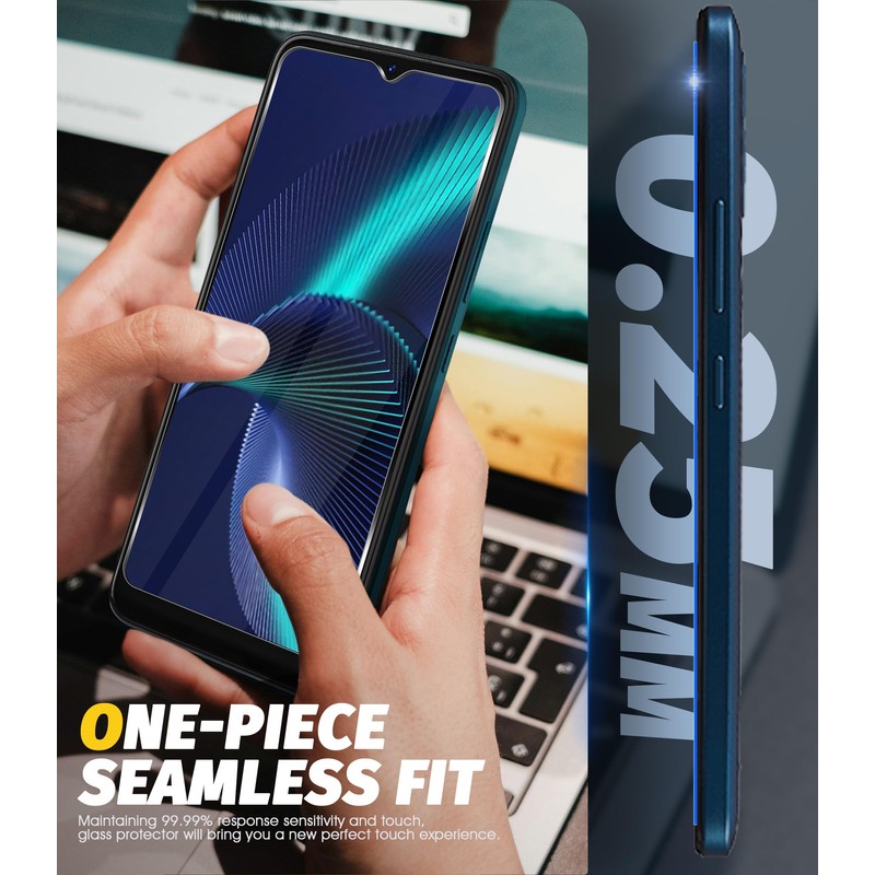 (3 Pack) Orzero Tempered Glass Screen Protector Compatible for BLU