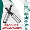 MorningRo 2 Pcs Eye Lag Driver 1/4in Hex Eye Lag