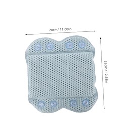 PACKOVE Bathtub Head Pillow with Suction Cups Comfortable Bath Neck Rest for Spa Hotels Home Non Slip Design for Relaxing Bath Experience Multi Occasion Use