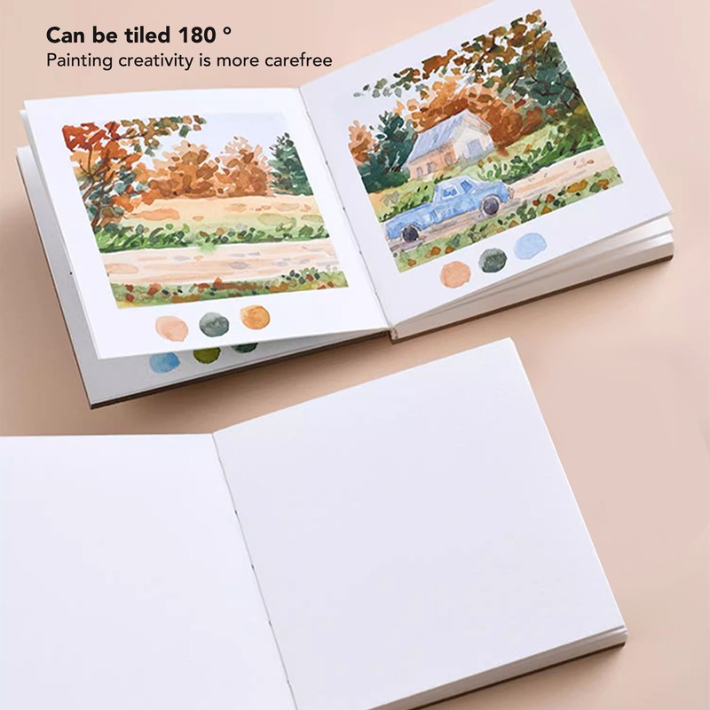 30 Sheet Watercolor Sketchbook 300GSM Portable Pocket Watercolor Paper Travel