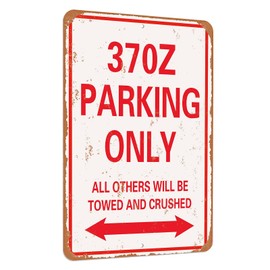 TCHPAX 12X8-3Z Parking only vintage look funny mental tin sign-inches-Aluminum…
