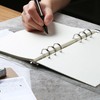 A5 Ring Binder Cover Transparent Soft PVC 6 Holes Ring