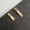 HIZEFSOO 4Pack Pendant Handle Engraved Sea Wave Non Slip Cabinet