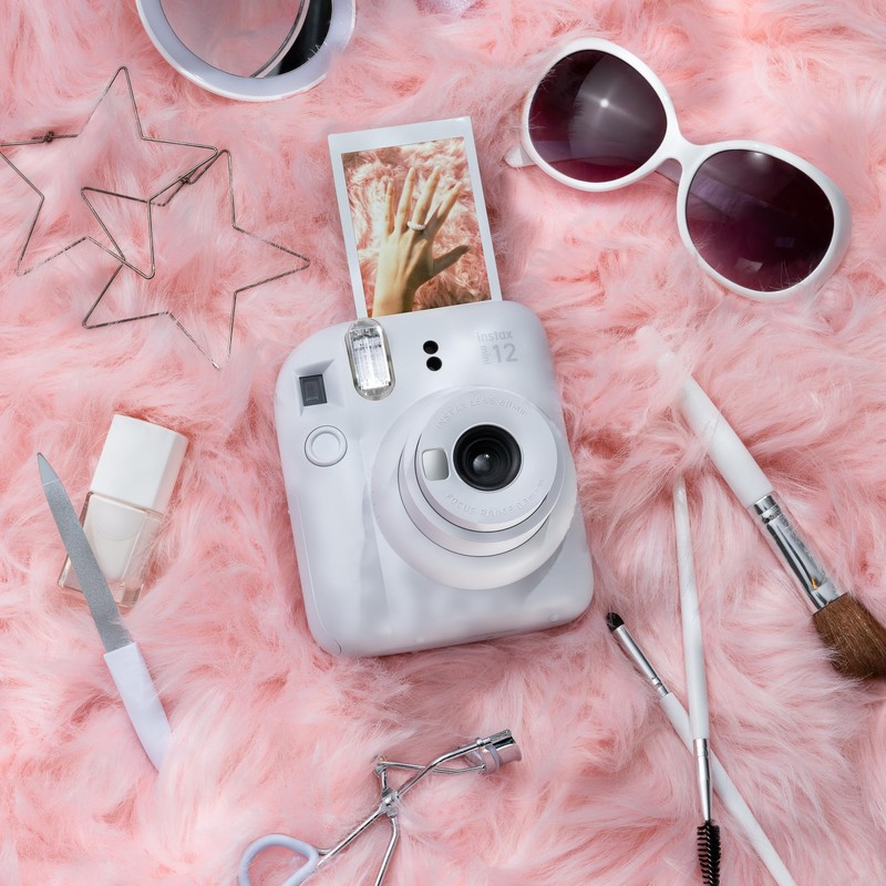 INSTAX Mini 12 Instant Camera Clay-White.