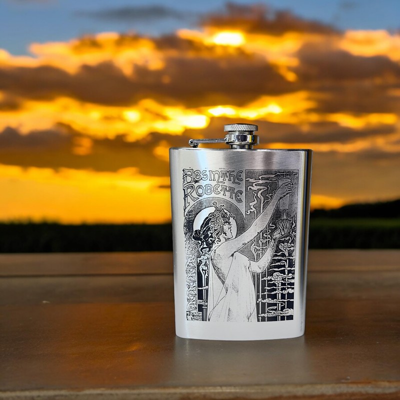 8oz Absinthe Robette Flask