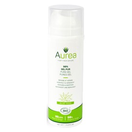 Aurea Aloe Vera Pure Gel - Naturally Cleansing And Hypoallergenic - Soothing And Healing Properties - Removes Dead Cells And Restores Skin - Ideal For Redness And Skin Irritations - 5.3 Oz