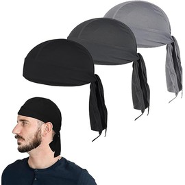 Tuvwxyza Gorro Deportivo de Ciclismo,Secado Ultrarrápido, Alta Protección Solar, Antideslizante Ideal para Correr, Bicicleta y Motocicleta(3 Piezas)