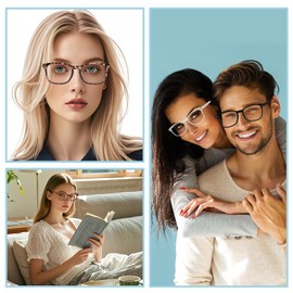 Duluok Blue Light Blocking Glasses, Pack of 4 Blue Light Filter Glasses for Men and Women, UV400 Protection, Blue Light Glasses, Anti-Eye Fatigue Glasses, Computer Glasses for Playing, multicoloured