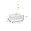 2 x Arpan Paper Rope Storage Hamper Basket With Lid
