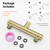 TRUSTMI Double Shower Head Manifold Splitter 2 Way Shower Arm