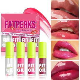 LUHI Gloss de Labios 4 Colores – Brillo Hidratante con Vitamina E