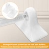 showingo 2 Pack Porcelain Towel Bar Rod Rack Post Holder