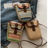 Baraclava Rattan Straw Crossbody Bag for Summer Vacation & Resort (lf1790) Free Size/1 2ea