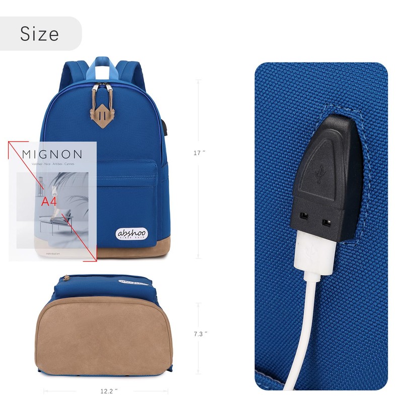 abshoo Basic Big Students Backpack For School Classical College Bookbag