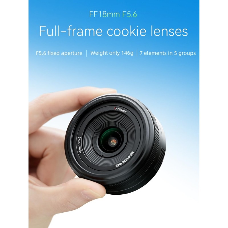 7artisans 18 mm F5.6 Full Format Lens for Sony E