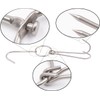 Alele 6PCS 12.5inch Double Meat Hooks,Stainless Steel Poultry Hook Roast