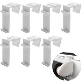 Pack of 6 Clamp Holders for Roller Blind, Replacement Parts Roller Blind Clamp Support, No Drilling, Roller Blind Brackets for Clamping and Gluing for PVC Wooden Windows, Door Sash Side Pull Blind,
