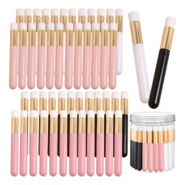 Brochas Para Limpiar Pestañas De Visón, Multicolor, 40 Unida