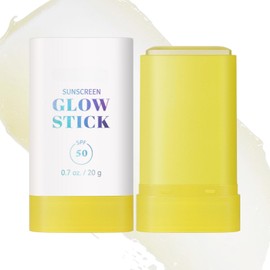 Invisible Glow Sun Stick SPF 50+, Sunscreen Stick for Sensitive Skin, Broad Spectrum Sun Cream, Sunblock Facial Balm, Non-Greasy,Mild And Non-Irritating,Lightweight,Smooth,Moist & Nourishing